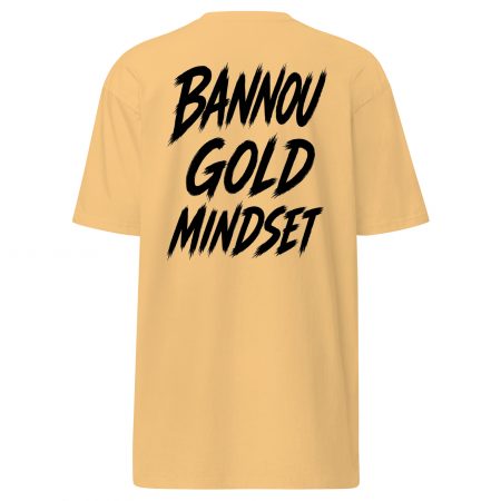 BANNOU Gold Mindset Tee – Success Mentality Collection