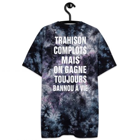 BANNOU TS Black Storm – Premium Oversized Tie-Dye Tee