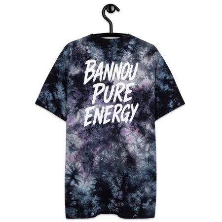 BANNOU TS Black Storm – Premium Oversized Tie-Dye Tee