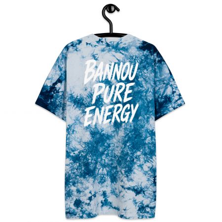 BANNOU TS Blue Storm – Premium Oversized Tie-Dye Tee