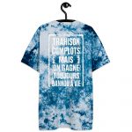 BANNOU COEUR PUR TS Blue Storm – Premium Oversized Tie-Dye Tee