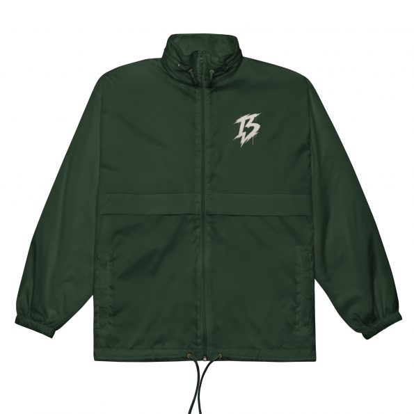 unisex-basic-windbreaker-forest-green-front-6a6ca1625fb16.jpg
