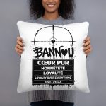 Coussin BANNOU Cœur Pur – Honnêteté & Loyauté