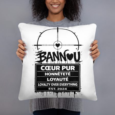 Coussin BANNOU Cœur Pur – Honnêteté & Loyauté