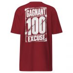 GAGNANT 100 EXCUSE – Men’s Premium Heavyweight T-Shirt